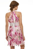 Burnout Chiffon Pleated Dress