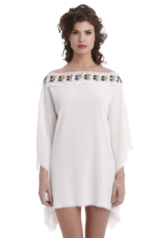Beaded Kaftan Minidress