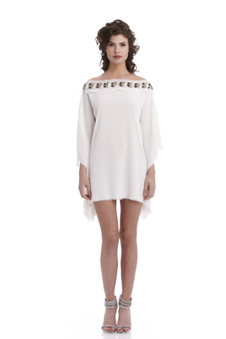 Beaded Kaftan Minidress