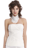 Slashed Frayed Bustier