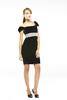 Stretch Velvet Pleated Cocktail Dress