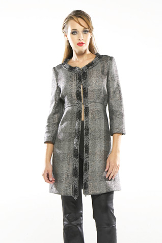 Wool Check Duster