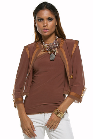 Cropped Jacket Cardigan