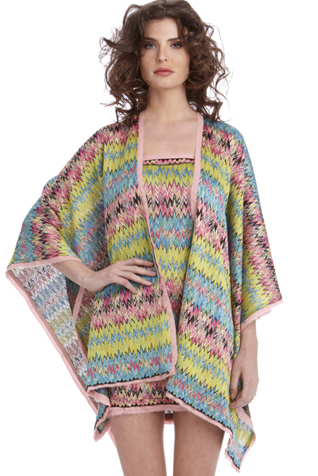 Frayed Chiffon Knit Wrap