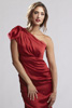 Draped One Shoulder Dress