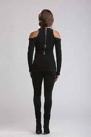 Open Shoulder Jersey Tee