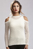 Open Shoulder Knit Sweater
