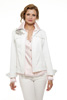 Fringed Denim Jacket with Broach