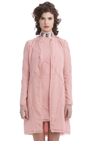 Slashed Frayed Swing Duster