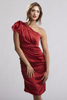Draped One Shoulder Dress