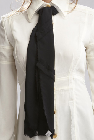 Georgette Frayed Scarf