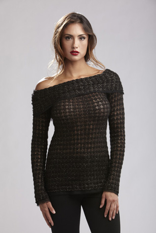 Off Shoulder Knit Sweater