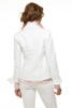 Fringed Denim Jacket with Broach