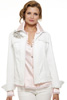 Fringed Denim Jacket with Broach
