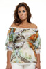Off Shoulder Empire Peasant Top