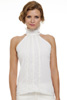 Ruffled Front Halter Top