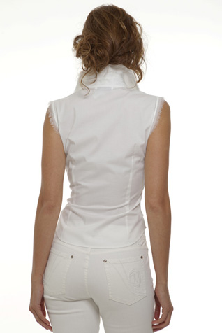 Sleevless Tie Shirt