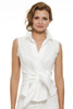 Sleevless Tie Shirt