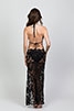 Black Lace Wrap Long Skirt