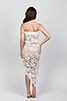 Ivory Strapless Asymmetric Sundress