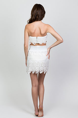 Lace Gauze Tub Top