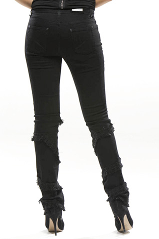 Skinny Jeans with Fringes
